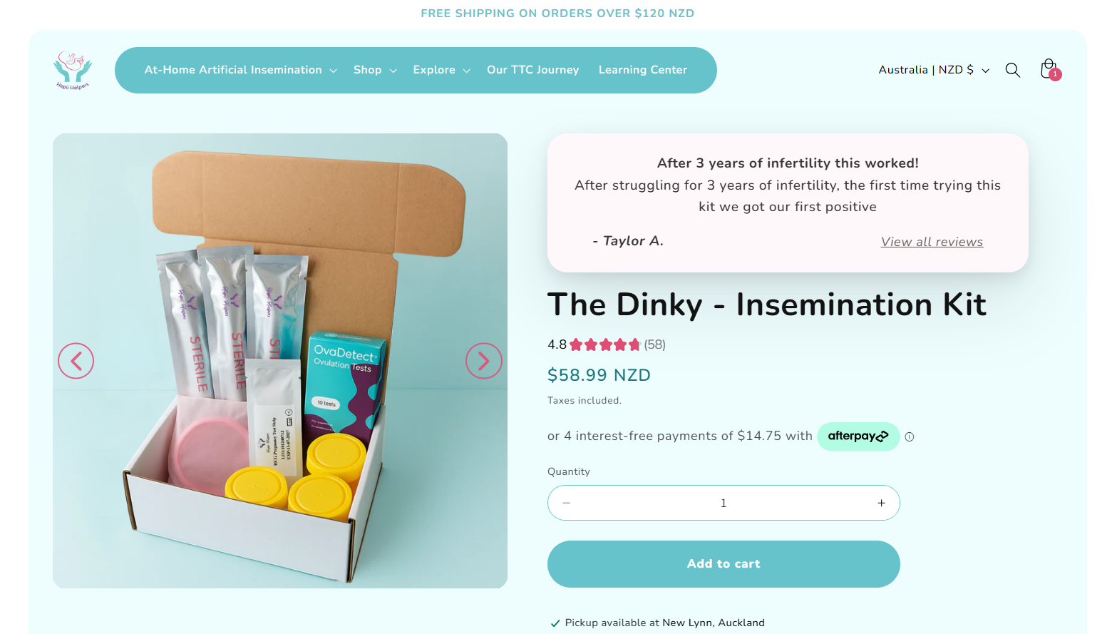Dinky product page